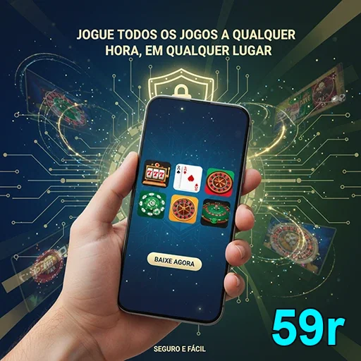 Ilustração de Explore o aplicativo cassino 59r para uma experiência segura